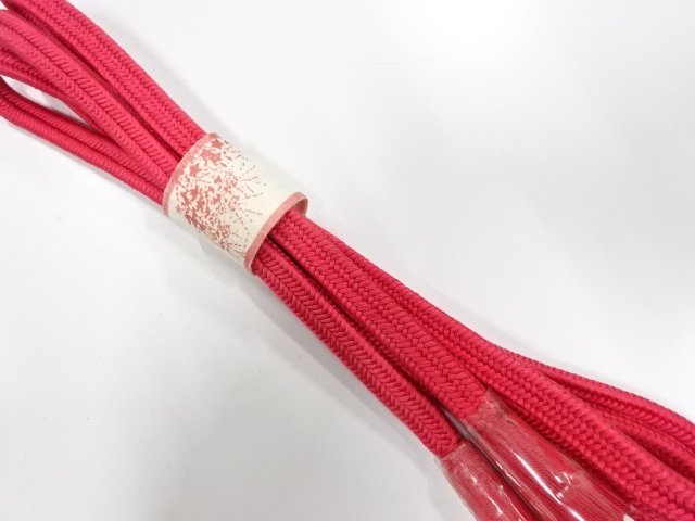 未使用品　正絹　撚り房　手組帯締め